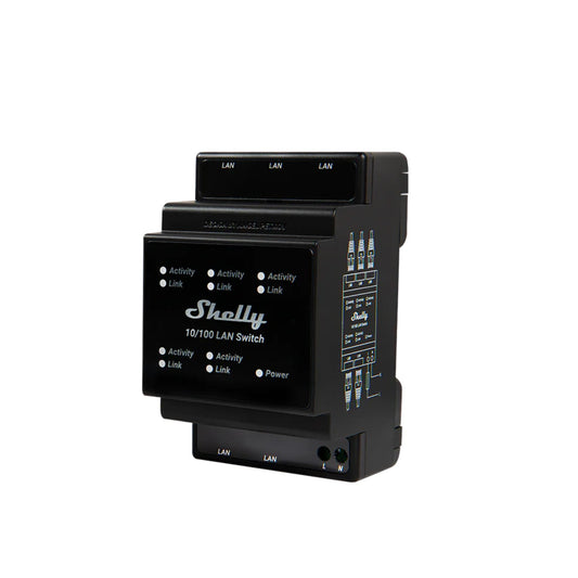 Shelly DIN-Raul Mountable Ethernet LAN Switch