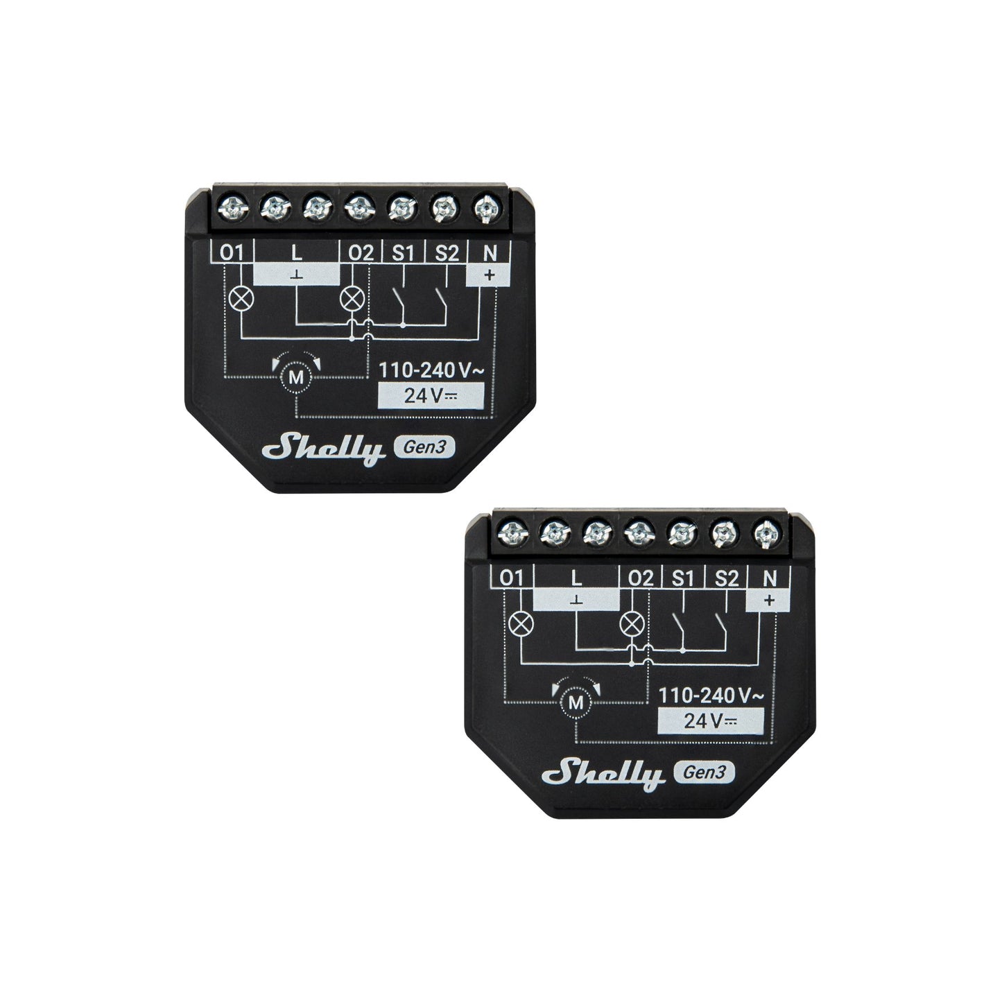 Shelly Plus 2PM Gen3 2 Channel Switch with Power Metering (2 Pack)