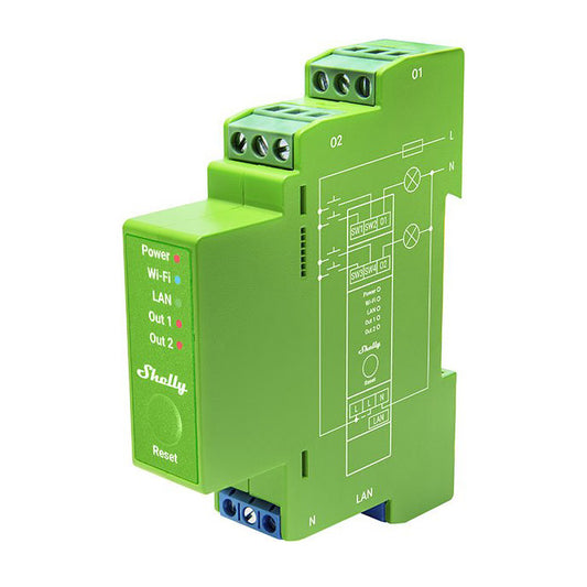 Shelly Z-Wave Pro Dimmer 2PM DIN Rail Dimmer with Power Monitoring