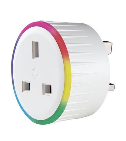 Shelly Plus Plug UK Wi-Fi Smart Plug 13A 3000W with Power Metering, Bluetooth & Alexa Support