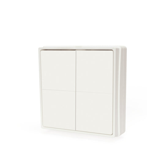 Shelly BLU Wall Switch 4 (White) with Standalone Adapter