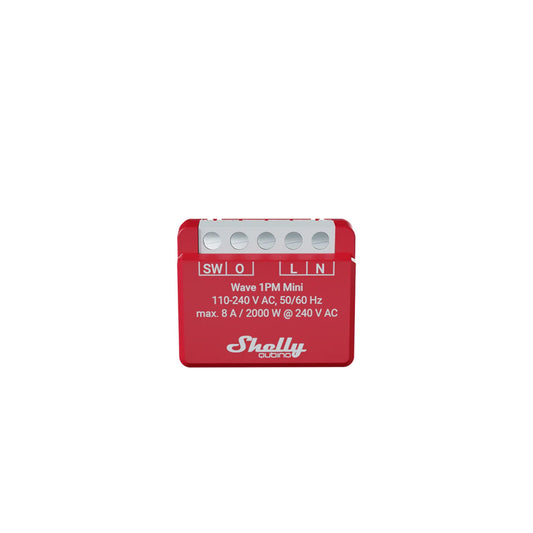 Shelly Wave 1PM Mini Z-Wave Smart Switch with Power Monitoring